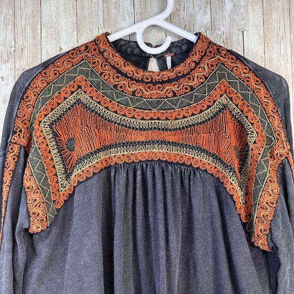 Mia Joy Girls Dress Size 12 Black Pink Floral Print Tulle Lined Fit & Flare - Picture 5 of 13